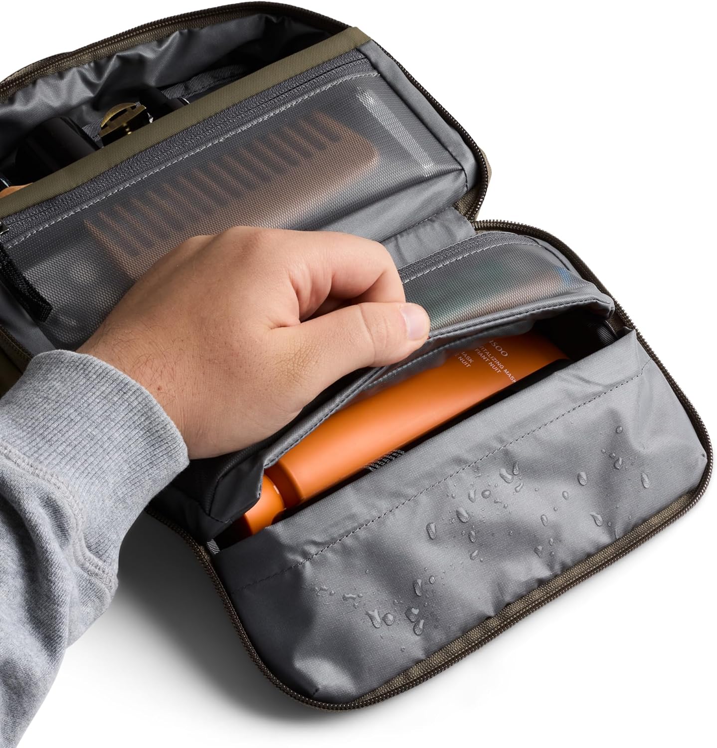 Bellroy Hanging Toiletry Kit 3L, Travel Toiletry Bag - SeaKelp - Image 5